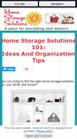 Mobile Screenshot of home-storage-solutions-101.com